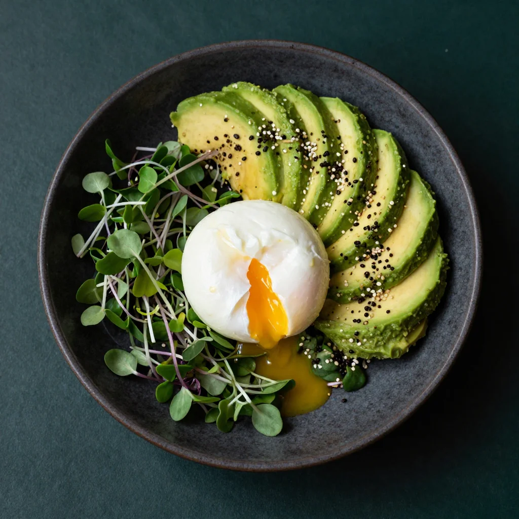 Receta - Bowl de Aguacate y Huevo Pochado