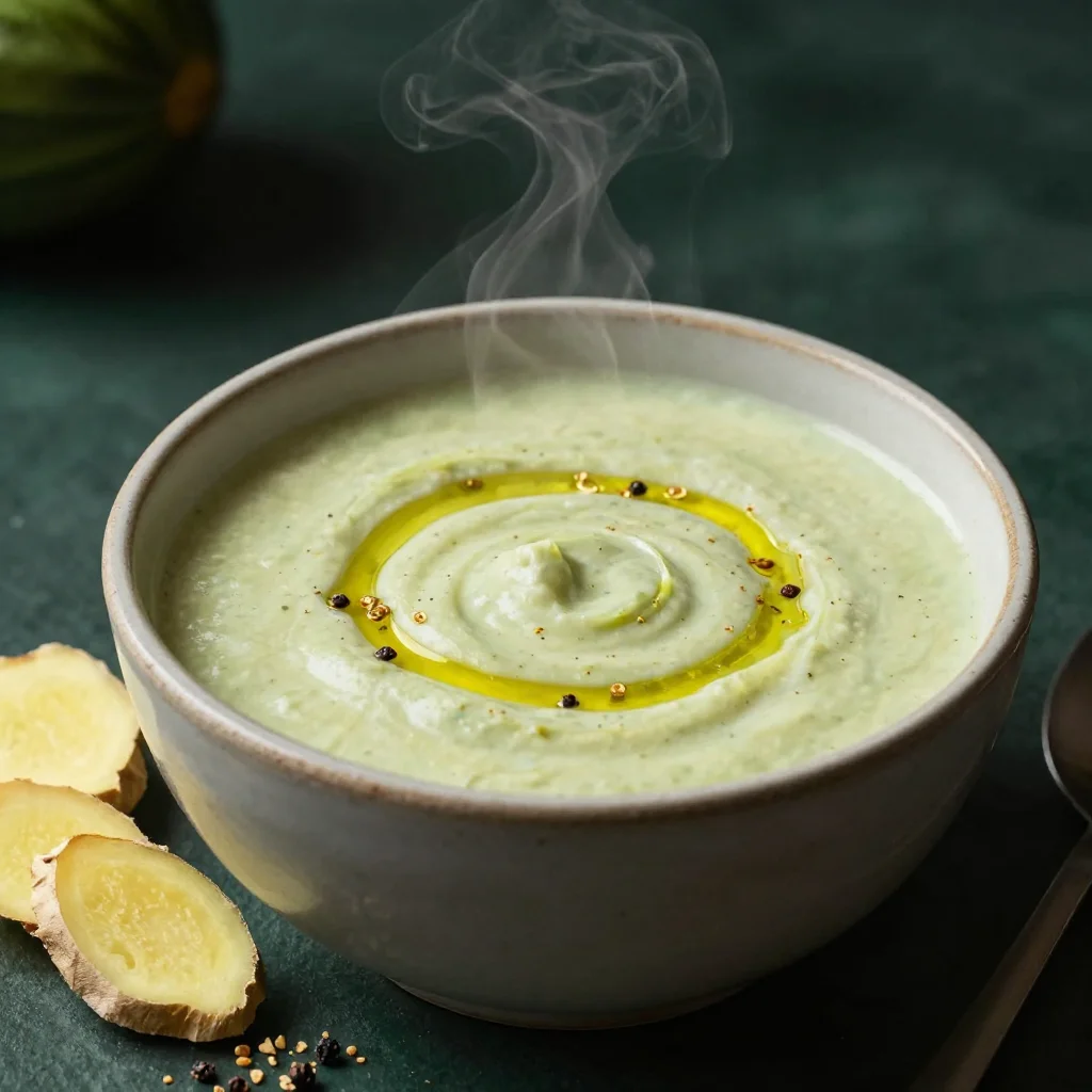 Receta - Crema de Calabacín con Jengibre