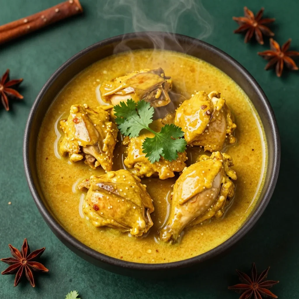 Receta - Pollo al Curry con Leche de Coco
